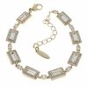 828 Bransoletka elegancka złota 16,5+5cm pozłacana 14k Xuping Austrian Crystal